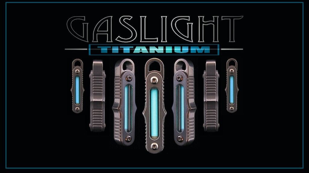GasLight EDC Keychain Lantern: Titanium or Brass