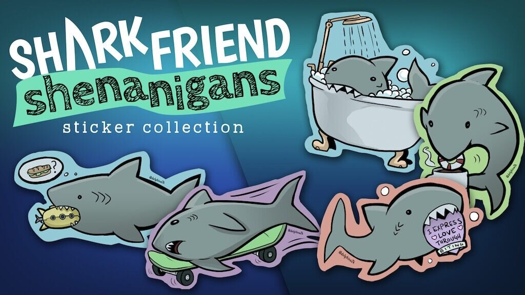 Shark Friend Shenanigans - Sticker Collection