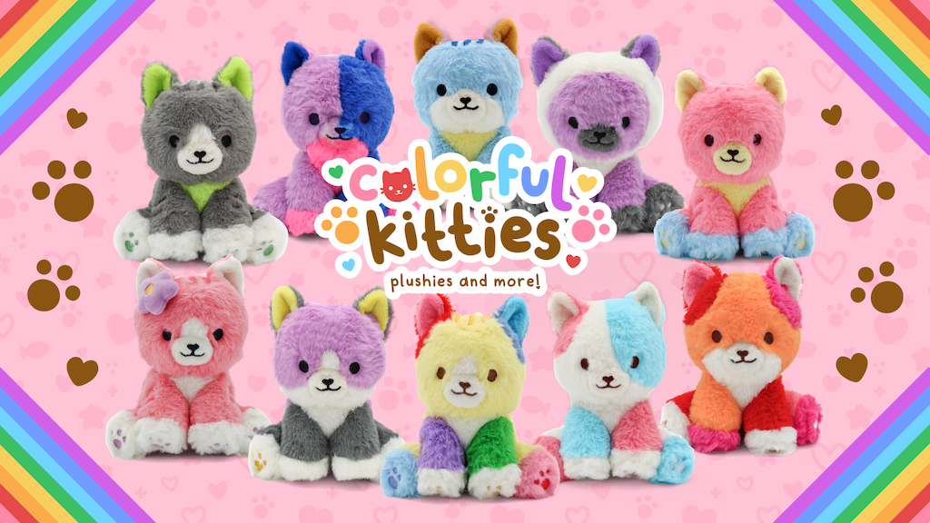 Colorful Kitties - Plushies and more!