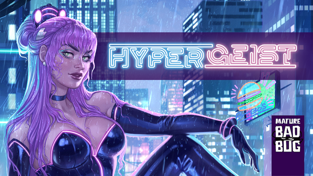 HyperGeist #3 - an erotic, NSFW cyberpunk thriller