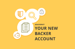 new backerkit backer account