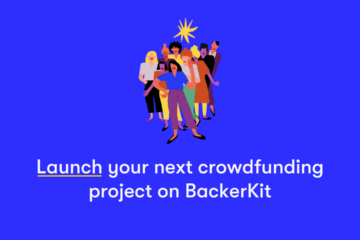 A group of people welcoming creators to sign up to launch their next crowdfunding project on BackerKit