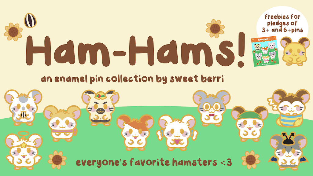 Ham-Hams! Enamel Pins