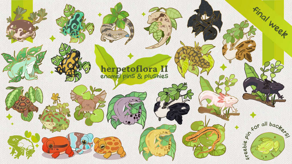 Herpetoflora II: Enamel Pin Collection